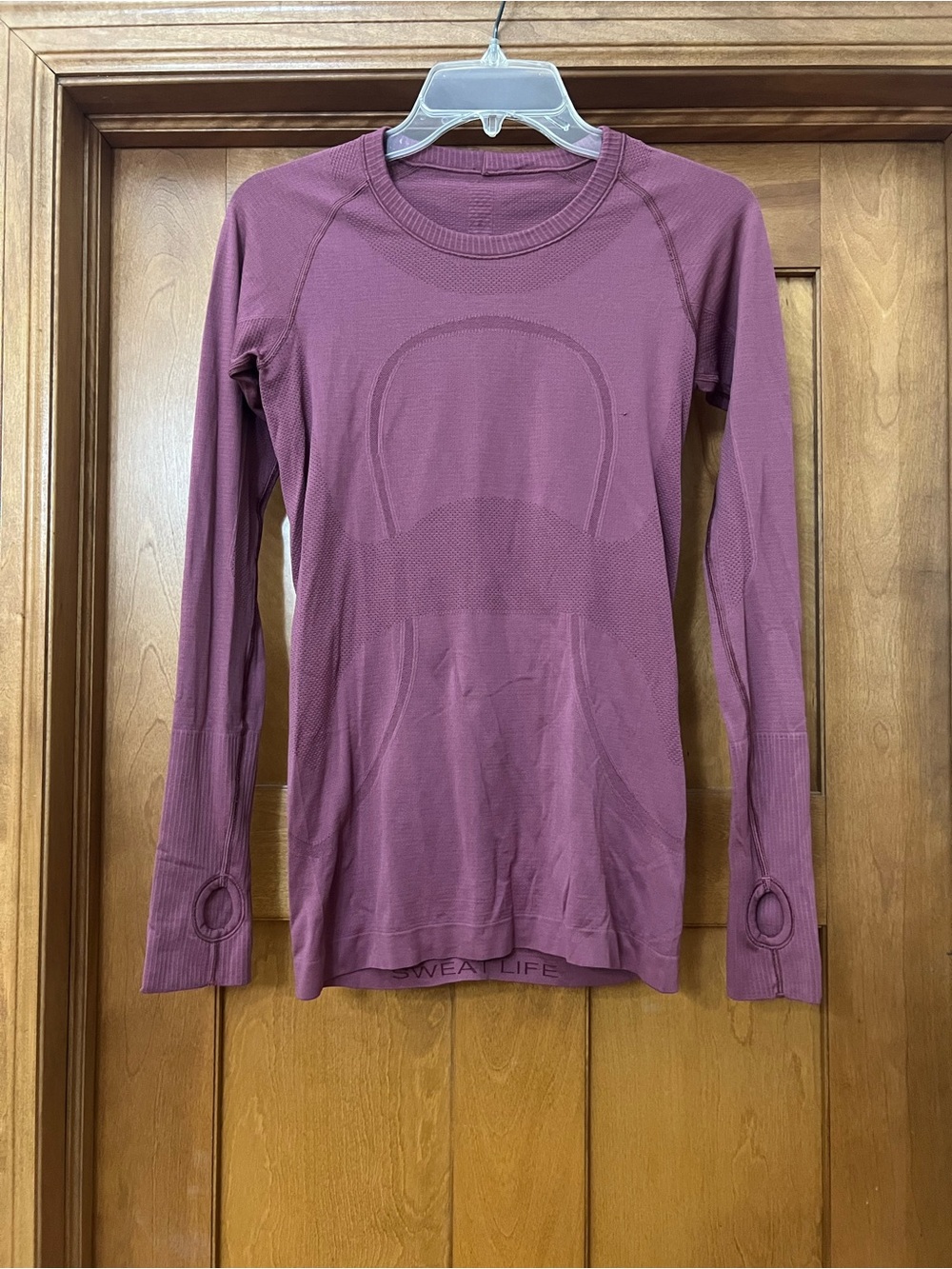 Lululemon Swiftly Tech Long Sleeve Size 6 Mauve Pink Purple